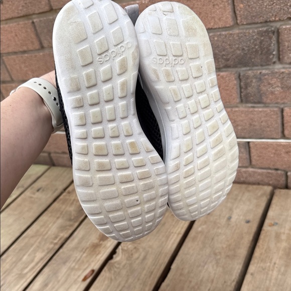 Adidas Kids Cloudfoam Adapt Slip on Black and White Mesh Sneakers Size 5 - Picture 5 of 7